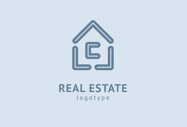 Résumé agent immobilier logo icône vectoriel design. Loyer, vente de logo vectoriel immobilier, nettoyage de maison, sécurité de la maison, vente aux enchères immobilières. Vecteur bâtiment logo concept. — Image vectorielle