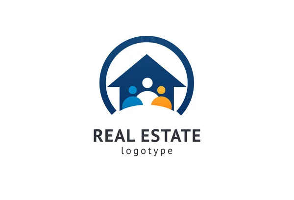 Abstract real estate agent logo icon vector design. Rent, sale of real estate vector logo, House cleaning, home security, real estate auction. Vector building logo concept. — Stock Vector