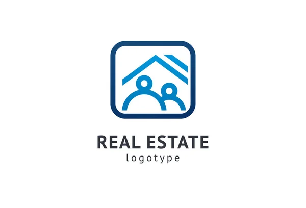 Abstract real estate agent logo icon vector design. Rent, sale of real estate vector logo, House cleaning, home security, real estate auction. Vector building logo concept. — Stock Vector