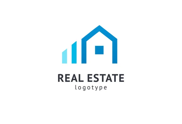 Abstract real estate agent logo icon vector design. Rent, sale of real estate vector logo, House cleaning, home security, real estate auction. Vector building logo concept. — Stock Vector