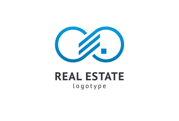 Abstract real estate agent logo icon vector design. Rent, sale of real estate vector logo, House cleaning, home security, real estate auction. Vector building logo concept. — Stock Vector