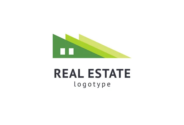 Abstract real estate agent logo icon vector design. Rent, sale of real estate vector logo, House cleaning, home security, real estate auction. Vector building logo concept. — Stock Vector