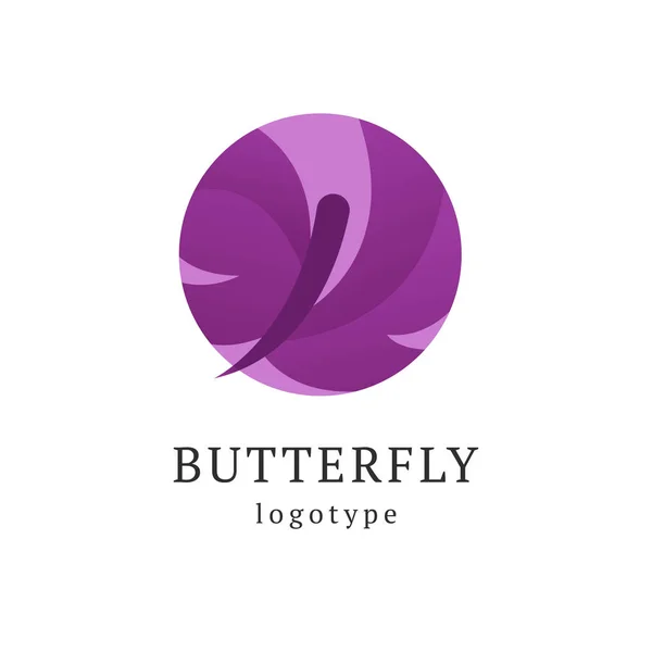 Abstract Butterfly illustration. Manicure, styling, haircut, makeup, stylist, fashion logo design. Model agency, Women's beauty salon, massage, cosmetic vector logotype template.