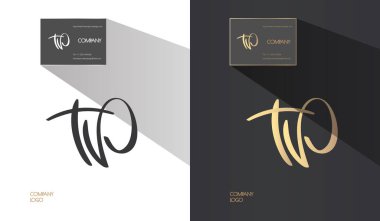 Yaratıcı el çizilmiş monogram kaligrafi. Marka kimliği, T ve P harf kombinasyonu ile logo, marka elemanları. Vektör çizimi.