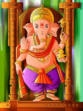 Hint Lord Ganpati soyut resim Ganesh Chaturthi festival Hindistan için