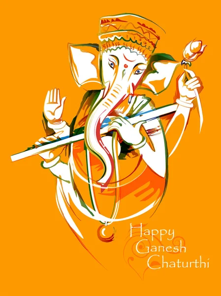 Hint Lord Ganpati soyut resim Ganesh Chaturthi festival Hindistan için