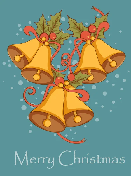 Jingle Bells pour Joyeux Noël Fond de célébration de Noël — Image vectorielle