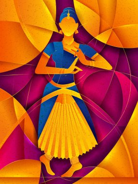 Kadın Tamil Nadu, Hindistan'ın Bharatanatyam klasik dans performans