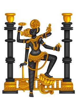 Hindistan Lordu Varaha heykeli nin vintage heykeli taşüzerine kazınmış Vishnu Dashavatara avatar bir