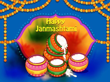 Mutlu Janmashtami tatil festivali arka plan