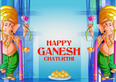 Hindistan Ganesh Chaturthi festivali için Hint Lordu Ganpati