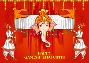 Hindistan Ganesh Chaturthi festivali için Hint Lordu Ganpati