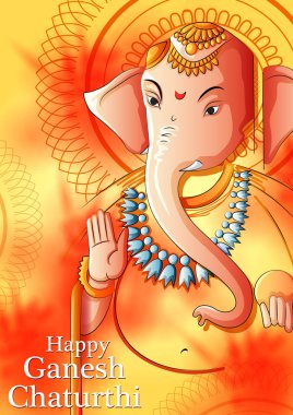 Hindistan Ganesh Chaturthi festivali için Hint Lordu Ganpati