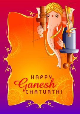 Hindistan Ganesh Chaturthi festivali için Hint Lordu Ganpati