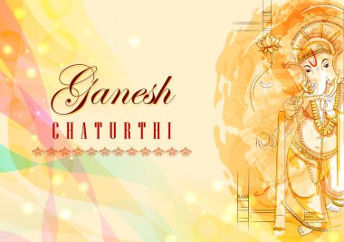 Hindistan Ganesh Chaturthi festivali için Hint Lordu Ganpati
