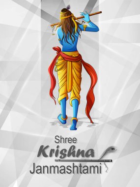 Lord Krishna Mutlu Janmashtami bayram festivali geçmişi üzerine