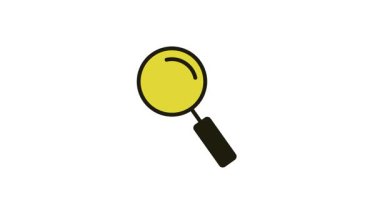 Araştırma Büyütme Cam Simgesi Canlandırması