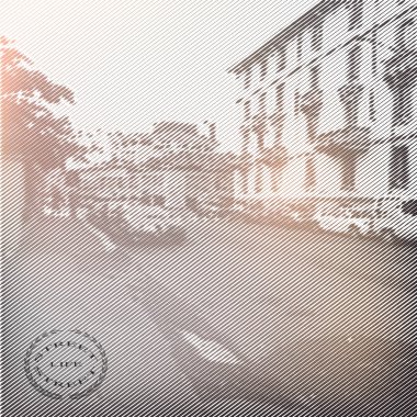 Retro tarzı stilize vektör poster.