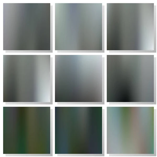 Vector Set Dark Gradient Mesh Background — Stock Vector