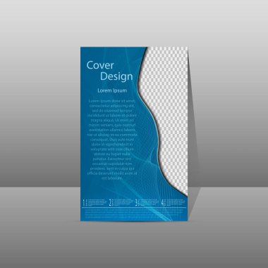 Sunumlar, raporları, reklamlar, el ilanları için kavramsal kapak şablonu
