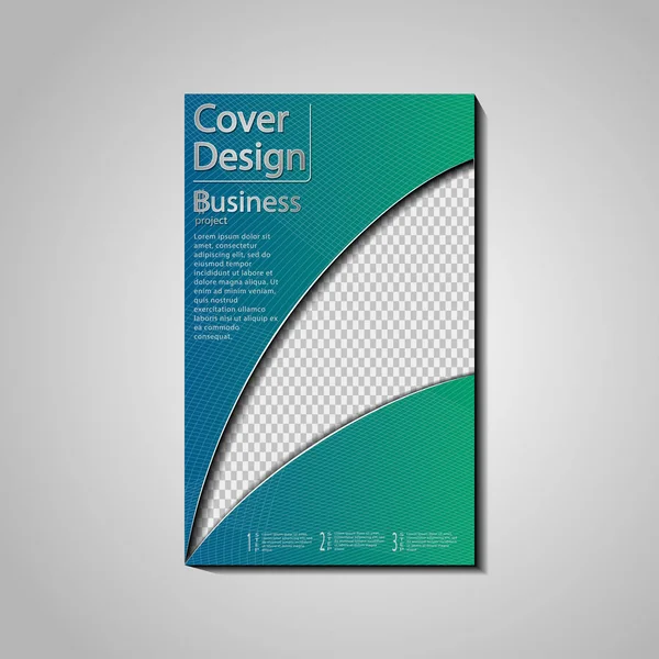 Plantilla de portada conceptual vectorial para negocios — Archivo Imágenes Vectoriales