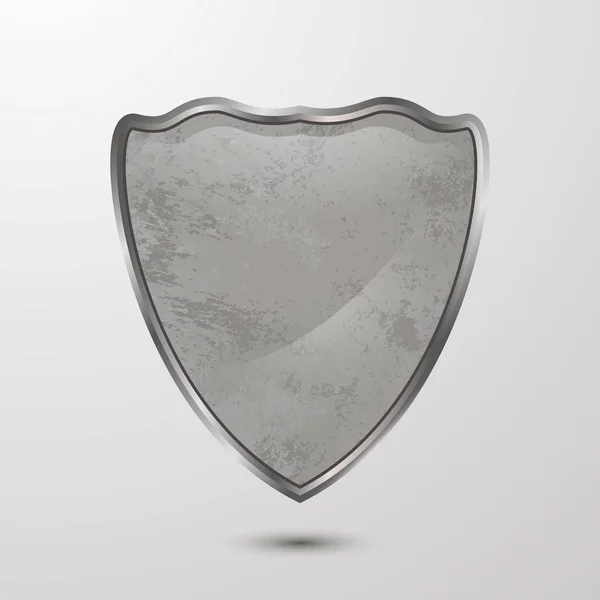 Protection Vector Texturé Shield Cardboard Cimentsymbol Templateconcept Design — Image vectorielle