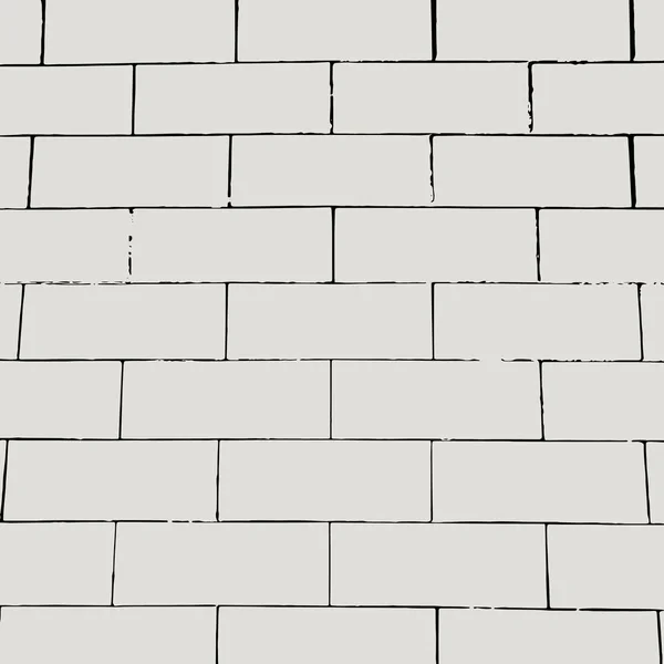 レンガ壁のベクトルの背景。空グランジ パターン — ストックベクタ