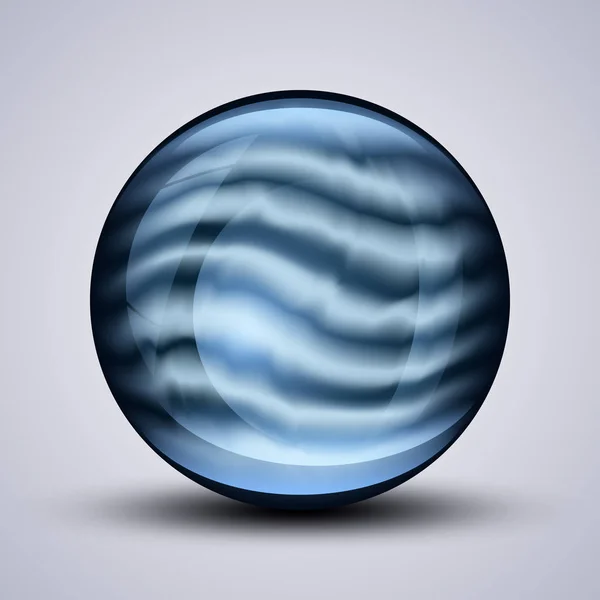 El vector realista 3d sphere.Vibrant color.Fluid diseño — Vector de stock