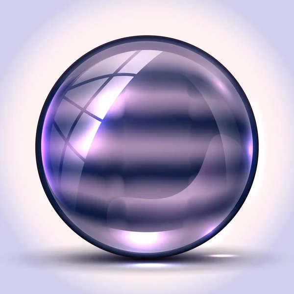 Вектор реалістична 3d сфера. Яскравий колір. Флюїдний дизайн — стоковий вектор
