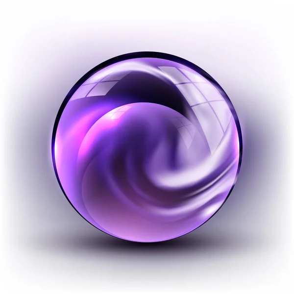 Der Vektor realistische 3D-Sphere.vibrant color.fluid design — Stockvektor