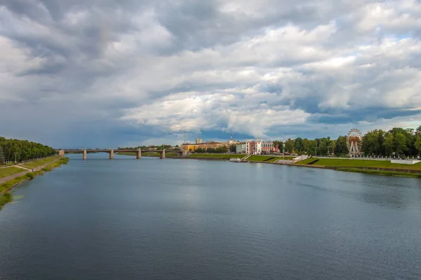 Rusland Tver Wolga Rivier Zomeravond — Stockfoto