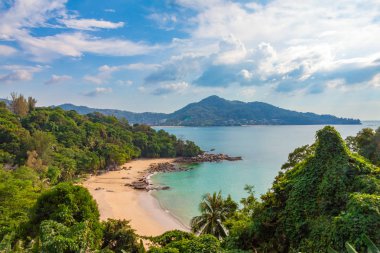 Laem Sing plajı, bakış açısından bakış açısı, Phuket, Tayland