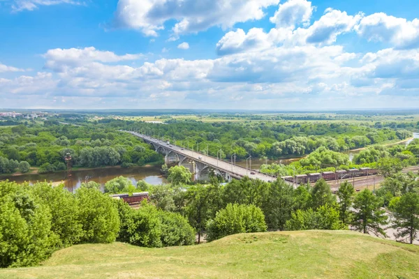 Vladimir Cidade Sudogskoye Rodovia Ponte Sobre Rio Klyazma Rússia Bela — Fotografia de Stock