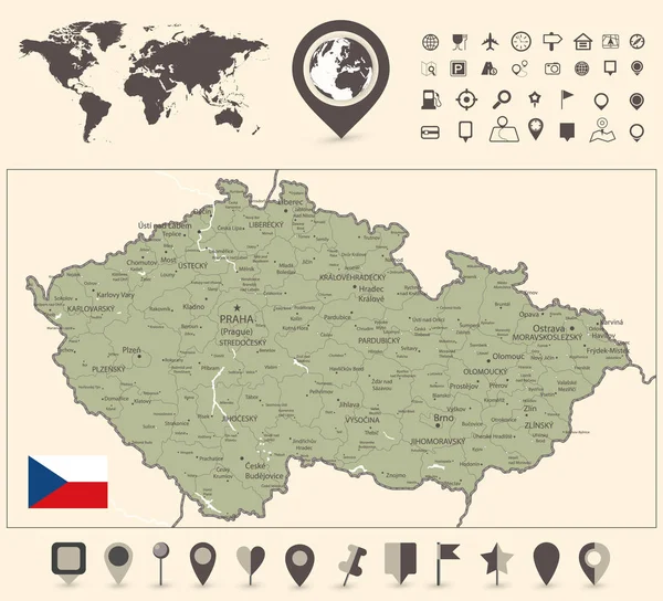 Mapa de cores retro de Federação Russa imagem vetorial de Cartarium©  111970284