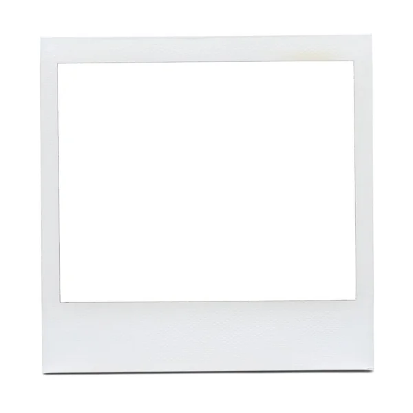 Foto Instantânea Branco Realista Retro Com Sombra — Fotografia de Stock