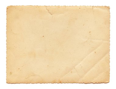 Vintage ve antik sanat kavramı. Boş eski yaşlı kirli kare beyaz bir arka plan üzerinde izole lekeleri ile önden görünümü.