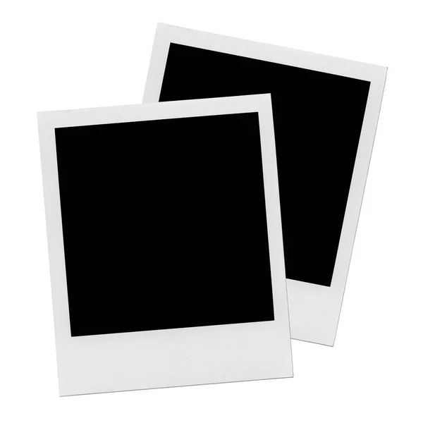 Retro Realistic Blank Instant Photo Shadow — Stock Photo, Image