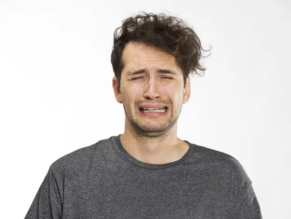 Retrato Joven Enojado — Foto de Stock