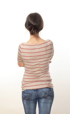 Ve tekrar fotoğraf ayakta eller geçiş esmer kadın