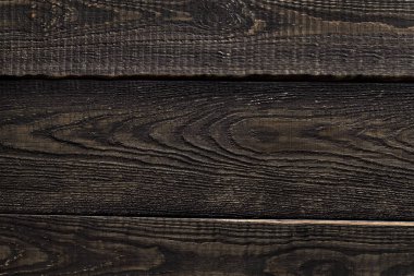 Eski ahşap ahşap ahşap döşeme dokusundan yapılmış koyu kırsal duvarı kapatın. Tasarımınız için Rustik kahverengi tahta masa dokusu şablonu.