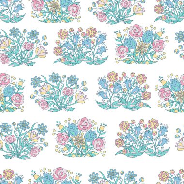 Çiçeklerle kusursuz desen