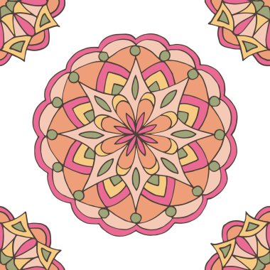 soyut sorunsuz mandala desen