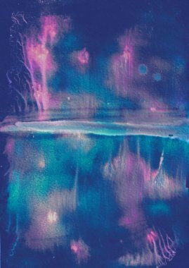 Soyut el yapımı desen, çok renkli arka plan, taklit yağlıboya