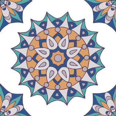 soyut sorunsuz mandala desen