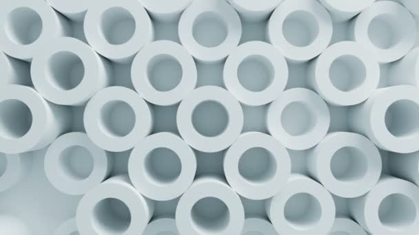 beautiful white tubes on surface moving in seamless 3d animation animation tubes