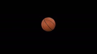 2 videolar kümesi. Güzel basketbol topu siyah fişekleri ile ağır çekimde kamera vurur. Basketbol topu uçan 3d Animasyonlar. 4 k Ultra Hd 3840 x 2160.