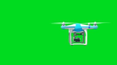 4 Videolar 1. Hareket Bulanıklığı ile Yeşil Ekranda Uçan Drone. Alpha Matte ile Quadcopter Uçuşlar 3d Animasyon. 4k Ultra Hd 3840x2160.