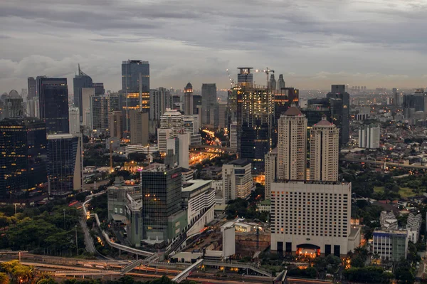 Jakarta Ufficialmente Capitale Speciale Jakarta Capitale Dell Indonesia Jakarta Centro — Foto Stock