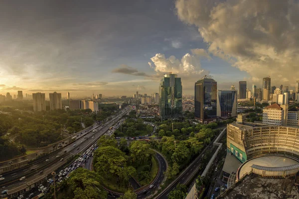 Jakarta Ufficialmente Capitale Speciale Jakarta Capitale Dell Indonesia Jakarta Centro — Foto Stock