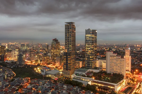 Jacarta Uma Cidade Indonésia Capital Província Jacarta Jacarta Centro Economia — Fotografia de Stock